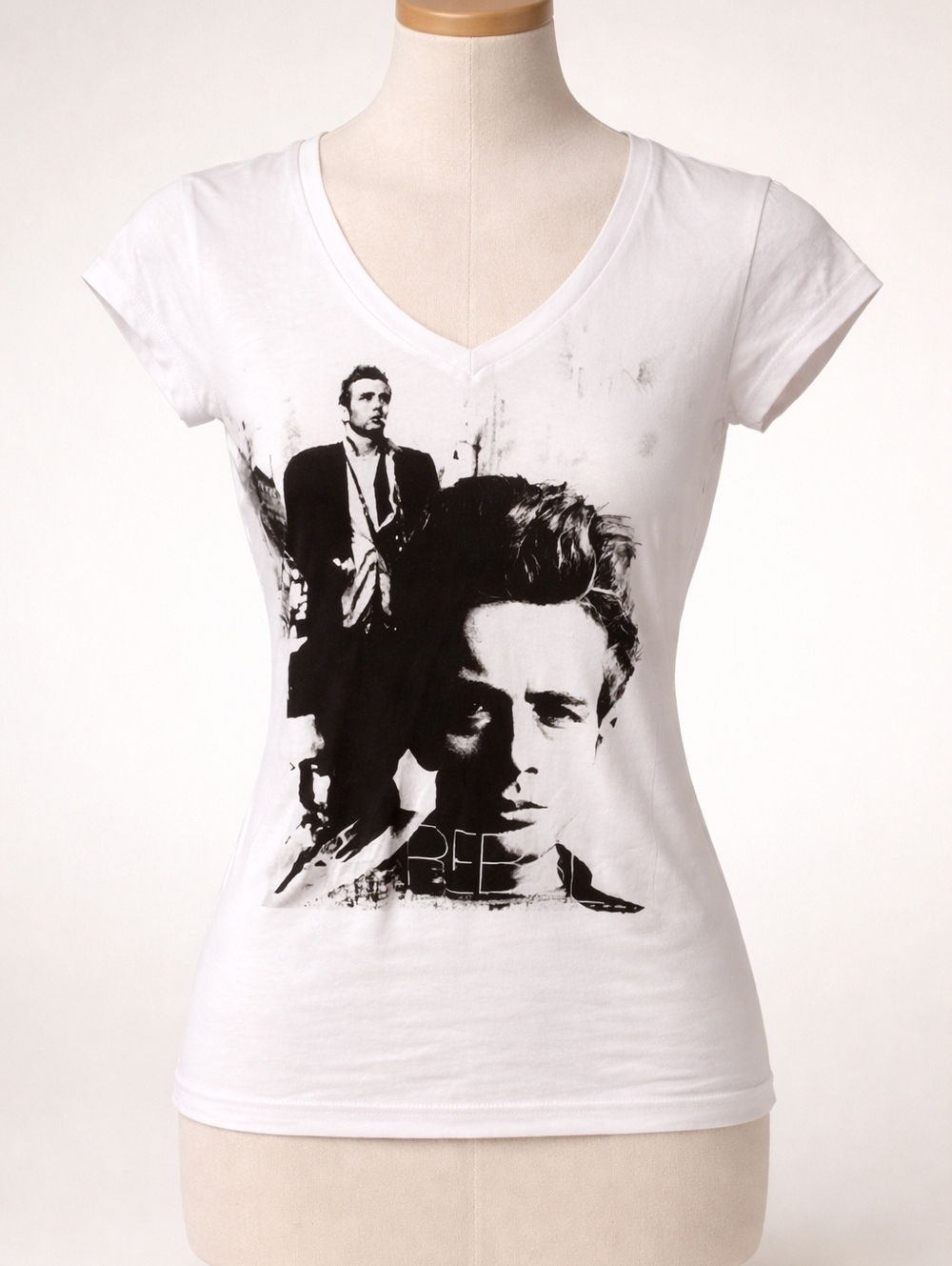 White Graphic James Dean T-Shirt